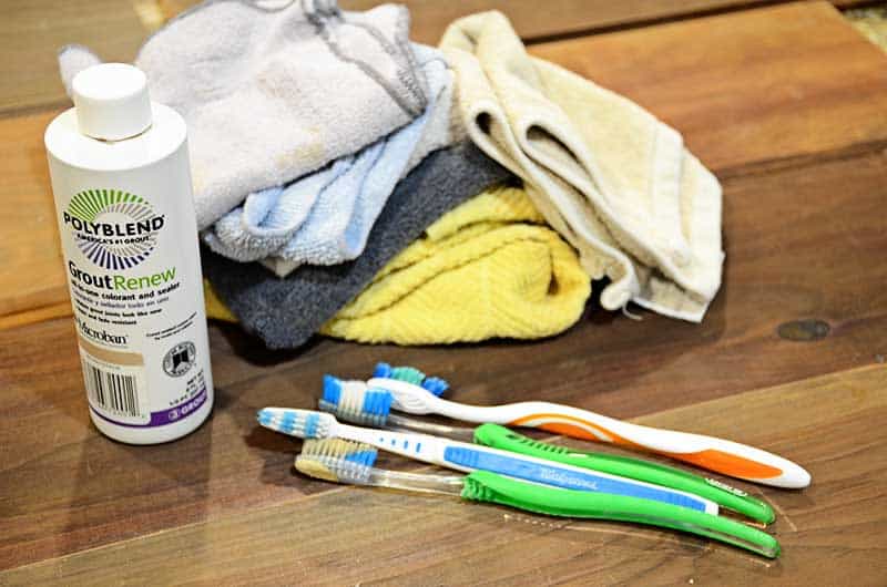 tools needed to restain grout