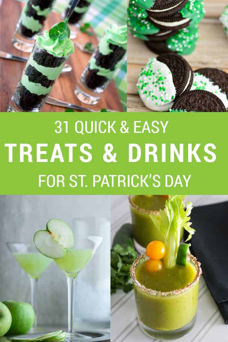 31 Quick and Easy Green Treats and Drinks You can Make for St. Patrick's Day