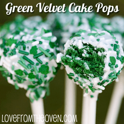 Green Velvet Cake Pops Recipe for St. Patrick's Day